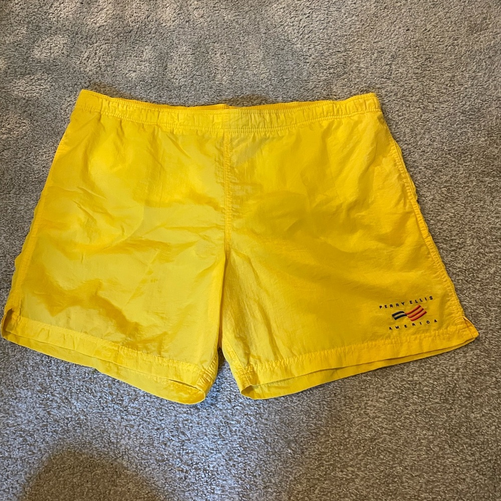 vintage mens perry ellis swim shorts